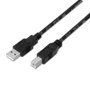 Aisens Cable USB 2.0 para Impresora Tipo A/M a B/M Negro 3m